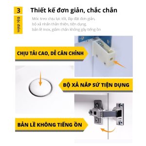 Bộ tủ lavabo Caesar LF5253/EH05253AV