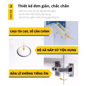 Bộ tủ lavabo Caesar LF5257+EH05257AV
