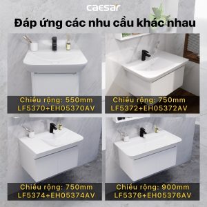 Bộ tủ lavabo Caesar LF5370/EH05370AV