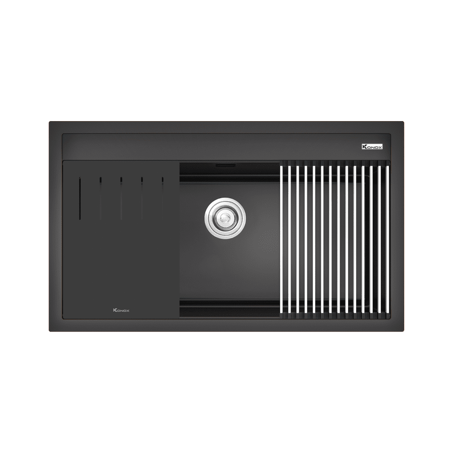 chậu rửa bát Granite Sink Terra 860S Black