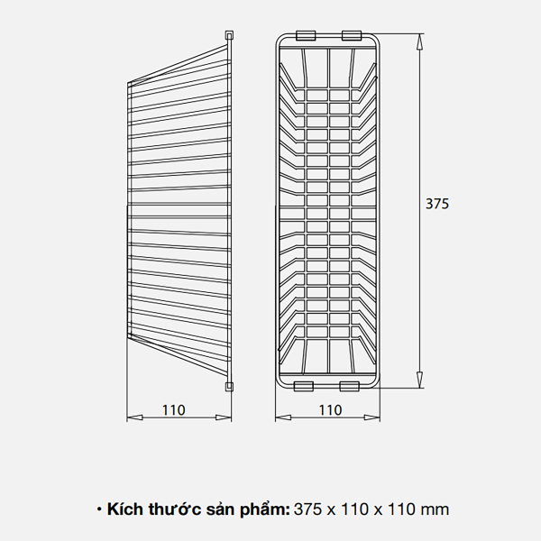 Giỏ để đồ inox Kluger KB – 603