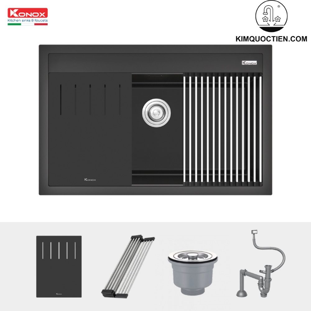 Granite Sink Terra 790S Black