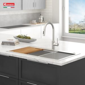 Vòi rửa bát dây rút Reno