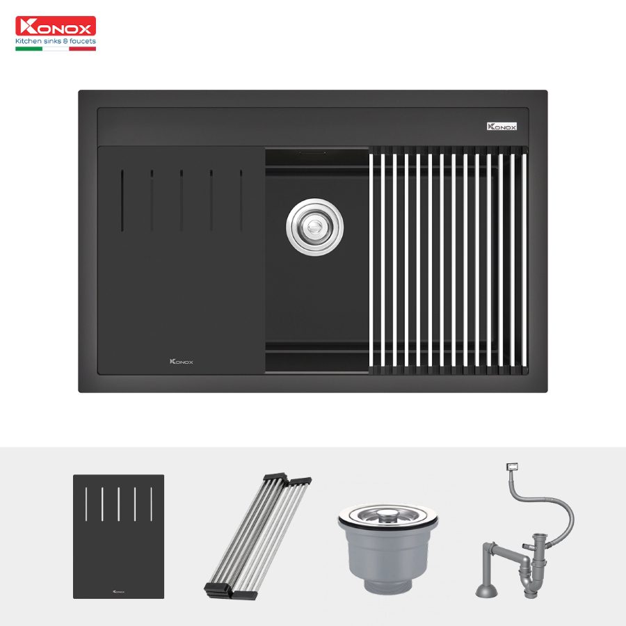 Granite Sink Terra 790S Black