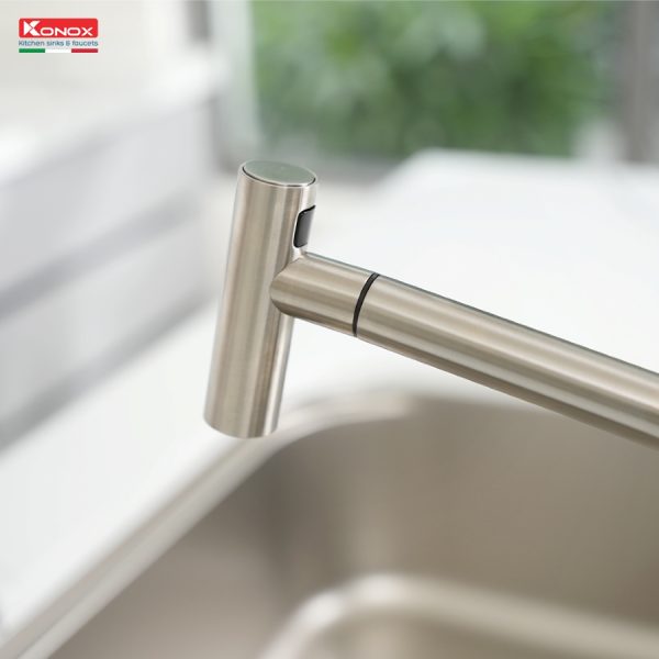 Vòi rửa bát dây rút Volta Nickel