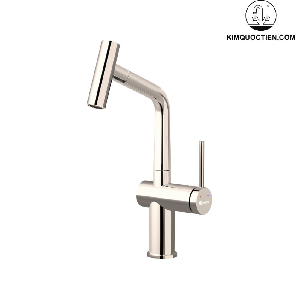 Vòi rửa bát dây rút Volta Nickel