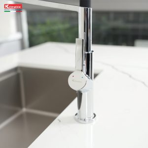 Vòi rửa bát thân mềm Tema Chrome