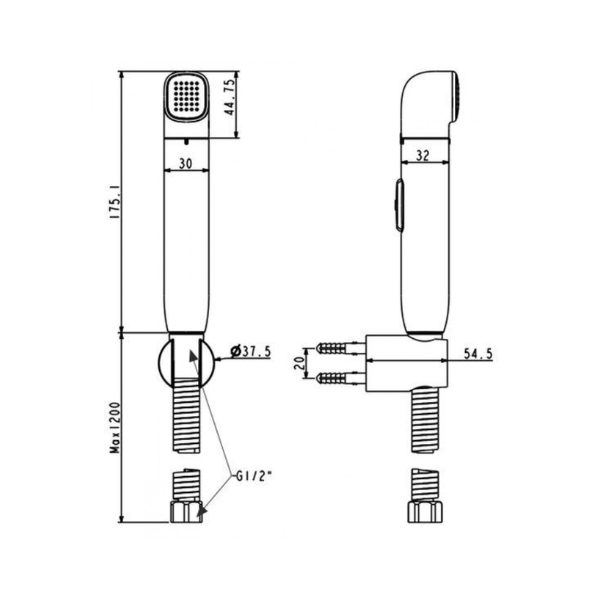 Vòi xịt vệ sinh American Standard WF-TS28MB