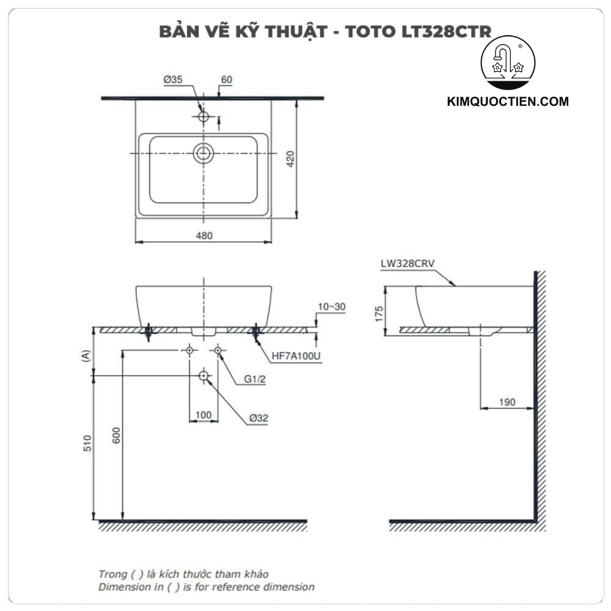 Chậu lavabo TOTO LT328CTR#XW đặt bàn
