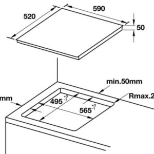 Bếp từ 3 vùng nấu Hafele HC-I6031B 536.61.911