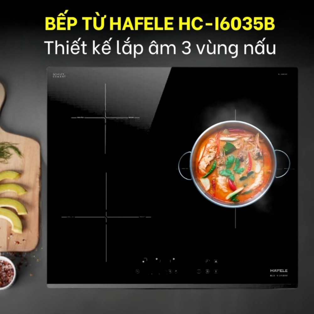 Bếp từ 3 vùng nấu Hafele HC-I6035B 533.09.961