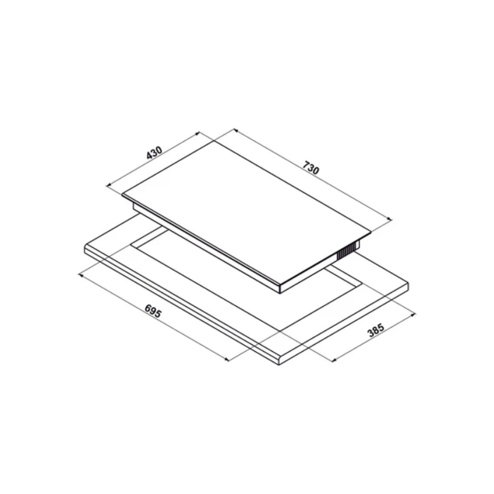 Bếp từ 2 vùng nấu Hafele HC-I7326B 533.09.989