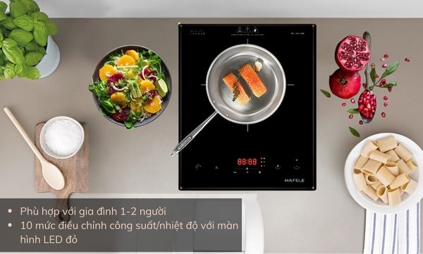 Bếp từ đơn Hafele  HC-I3012BB 536.61.760 thiết kế nhỏ gọn, phù hợp gia đình từ 1 - 2 người