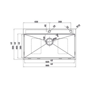 Chậu rửa chén Hafele WS R0 HS24-SSN1S-8650_SILVER 567.20.637