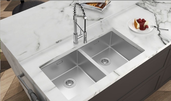 Chậu rửa chén Hafele R10 HS24-SSN2S-870 _BR 567.24.437 có thể lắp nổi hoặc lắp âm
