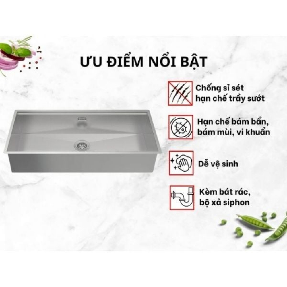 Chậu rửa chén Hafele WS R0 HS24-SSN1S-7644_SILVER 567.24.467