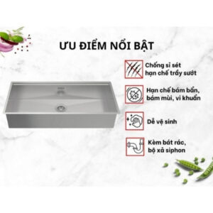 Chậu rửa chén WS R0 HS24-SSN1S-8644_SILVER 567.24.477
