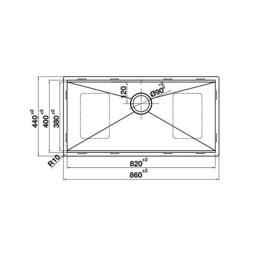 Chậu rửa chén WS R0 HS24-SSN1S-8644_SILVER 567.24.477