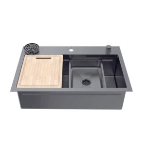 Chậu rửa chén Hafele WF R10 HS25-SSN1S-8052 567.24.488 màu titan