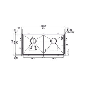 Chậu rửa chén Hafele WS R10 HS25-SSN2S-8644_SILVER 567.94.023