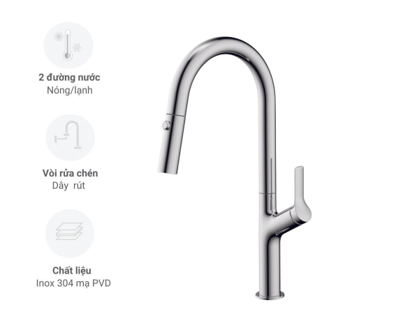 Vòi rửa chén Hafele LUX-P HT25-SH1F449 570.85.043