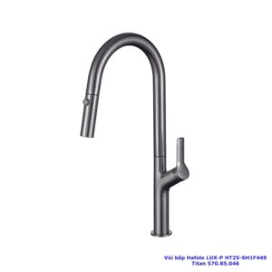 Vòi rửa chén Hafele LUX-P HT25-SH1F449 570.85.046 dây rút màu titan