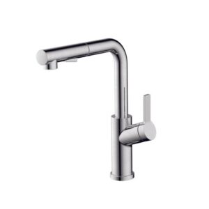 Vòi rửa chén Hafele LUX-P HT25-SH1P314 570.85.048 dây rút màu Chrome bóng