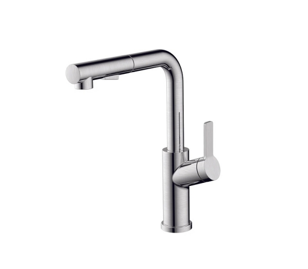 Vòi rửa chén Hafele LUX-P HT25-SH1P314 570.85.049 dây rút màu Chrome mờ