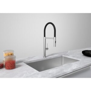 Vòi rửa chén Hafele HT24-SH1F527-BR 570.85.051 hỗ trợ hai đường nước nóng và lạnh