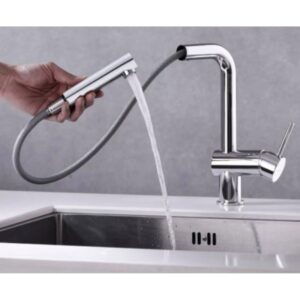 Vòi rửa chén Hafele HT21-CH1P254 577.55.200 thiết kế đầu vòi kéo rút linh hoạt