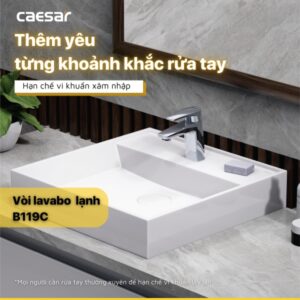 Vòi lavabo lạnh Caesar B119C