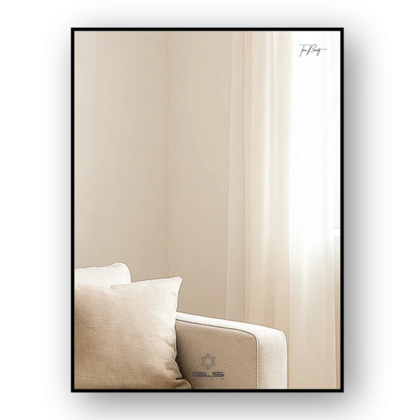Gương viền nhôm GLS BF5BR30 (500x700)
