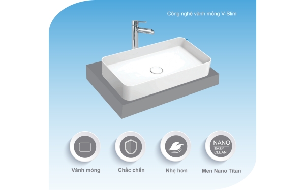 Chậu vành mỏng CM01 tinh tế, tối giản và thanh lịch