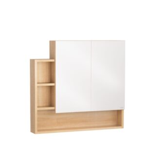 Tủ gương Caesar EM0180W7V màu vân gỗ 80cm