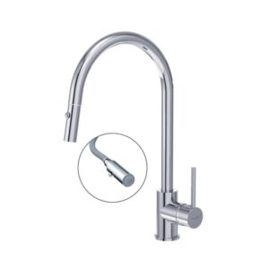 Vòi rửa chén Caesar K079C nóng lạnh dây rút