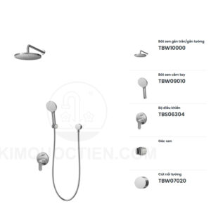 Sen tắm âm tường TOTO TBS06304A/TBS01304B1/TBW10010V/TBW09010V/TBW07020A nóng lạnh
