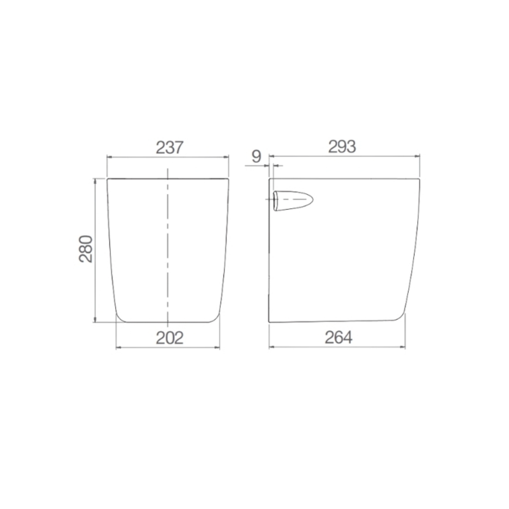Chân chậu lavabo Viglacera V37