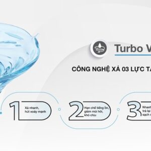 Bàn cầu một khối V65 + Xịt VG826 + VG853 công nghệ xả mạnh mẽ