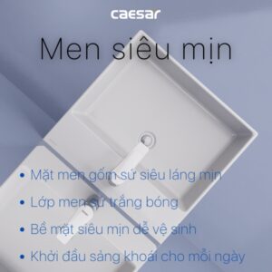 Lavabo treo tường Caesar LF5263/PF2463 chân lửng