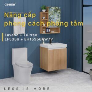 Tủ lavabo Caesar LF5356/EH15356AW7V 60cm màu vân gỗ