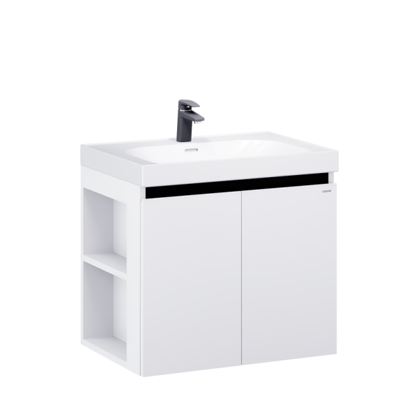 Tủ lavabo Caesar LF5357/EH15357CLV 70cm màu trắng hộc trái