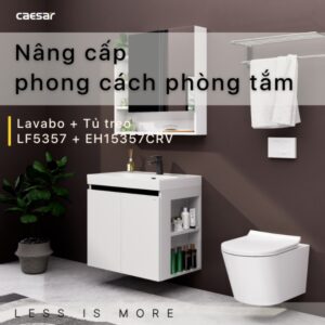 Tủ lavabo Caesar LF5357/EH15357CRV 70cm màu trắng hộc phải