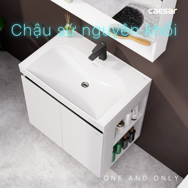 Tủ lavabo Caesar LF5357/EH15357CRV 70cm màu trắng hộc phải