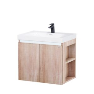 Tủ lavabo Caesar LF5357/EH15357CRW7V 70cm màu vân gỗ hộc phải