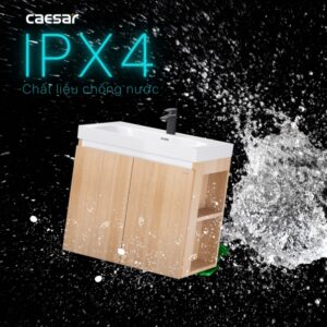 Tủ lavabo Caesar LF5357/EH15357CRW7V 70cm màu vân gỗ hộc phải