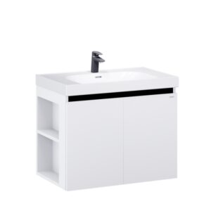 Tủ lavabo Caesar LF5358/EH15358CLV 80cm màu trắng hộc trái