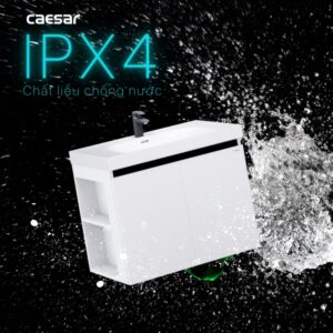Tủ lavabo Caesar LF5358/EH15358CLV 80cm màu trắng hộc trái