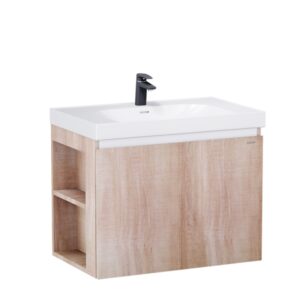 Tủ lavabo Caesar LF5358/EH15358CLW7V 80cm màu vân gỗ hộc trái