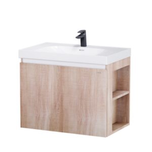 Tủ lavabo Caesar LF5358/EH15358CRW7V 80cm màu vân gỗ hộc phải