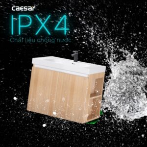 Tủ lavabo Caesar LF5358/EH15358CRW7V 80cm màu vân gỗ hộc phải